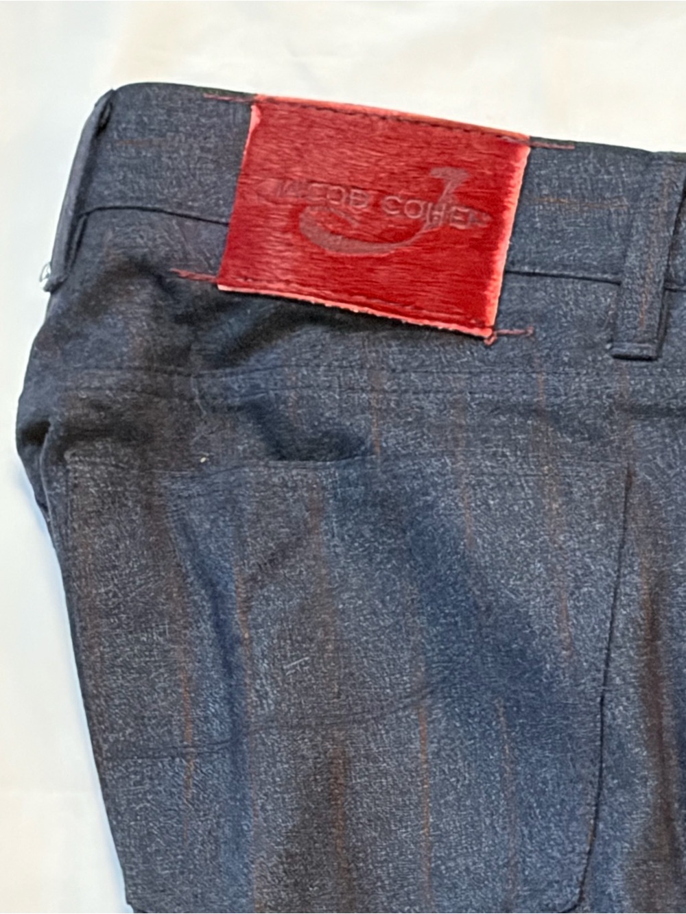 Jacob Cohen made in Italy Men's Blue Pinstripe wool jeans 34 31